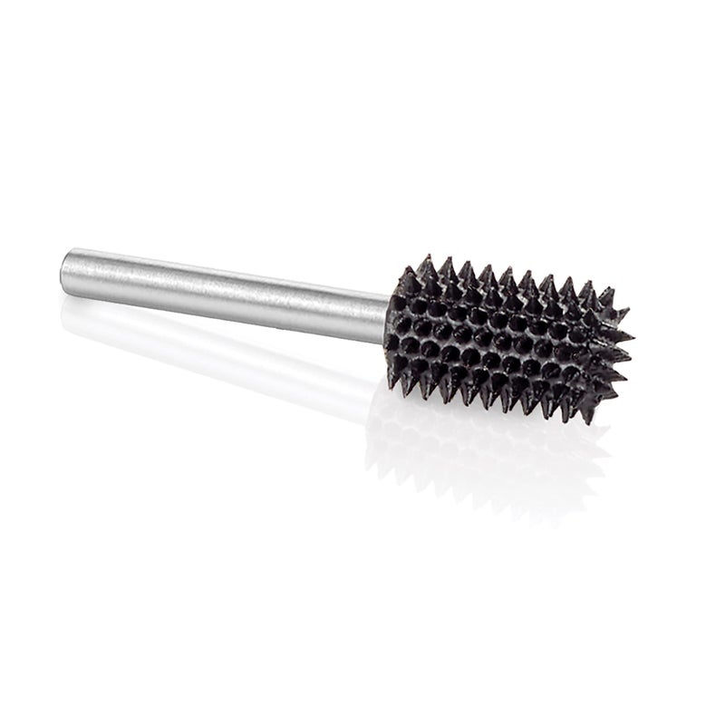 Kutzall Extreme Cylinder Burr, 1â„8" Shaft, Very Coarse - Wood Carving Bit for Dremel, Foredom, DeWalt, Milwaukee. Abrasive Tungsten Carbide, 1â„4" (6.3mm) Dia. X 1â„2" (12.7mm) Length, CX-14-EC - Image 2